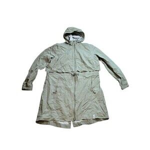L.L. Bean Meridian Raincoat Womens Size XL Eucalyptus Green Waterproof Vented